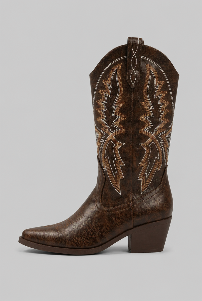 Embroidered Western Cowboy Boots