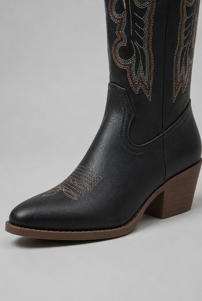Embroidered Western Cowboy Boots