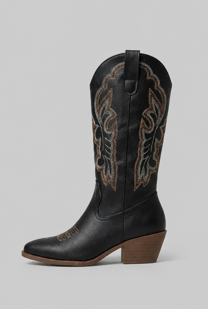Embroidered Western Cowboy Boots