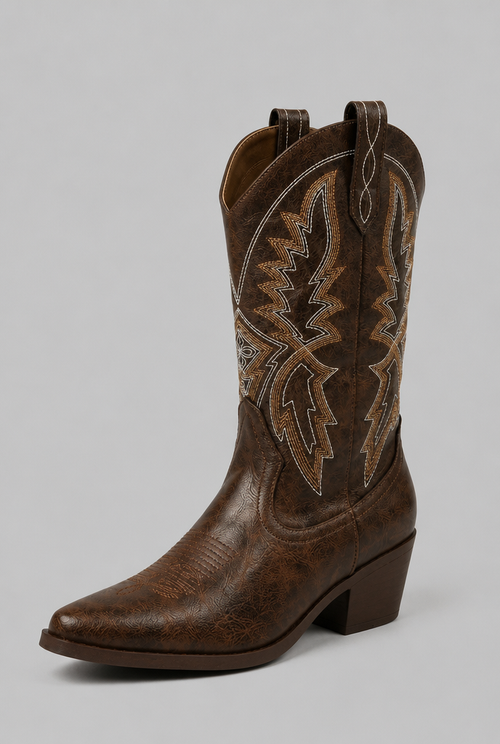 Embroidered Western Cowboy Boots