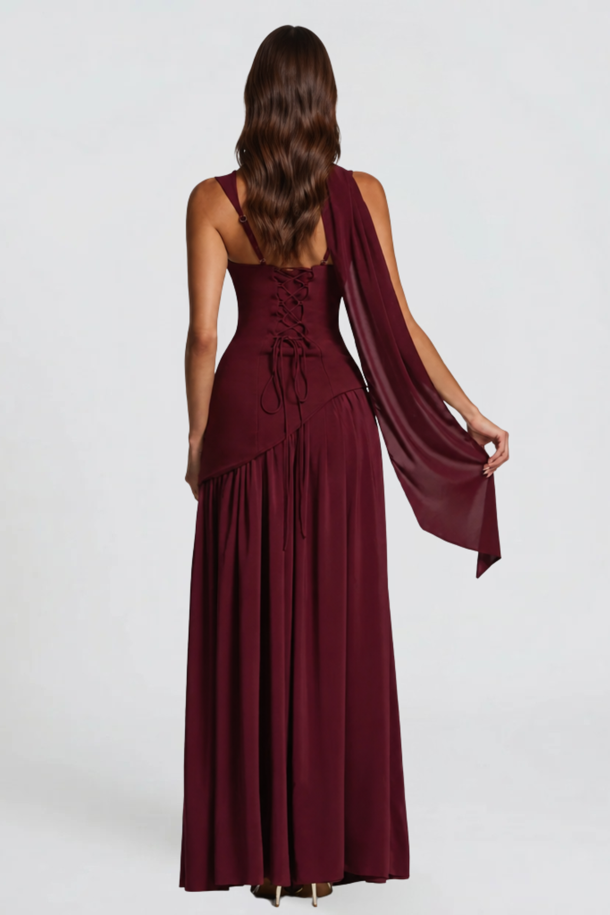 Satin Corset Maxi Dress