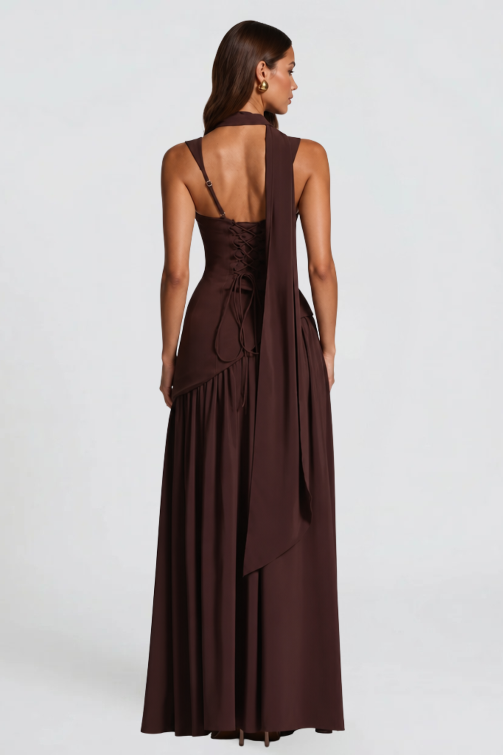 Satin Corset Maxi Dress
