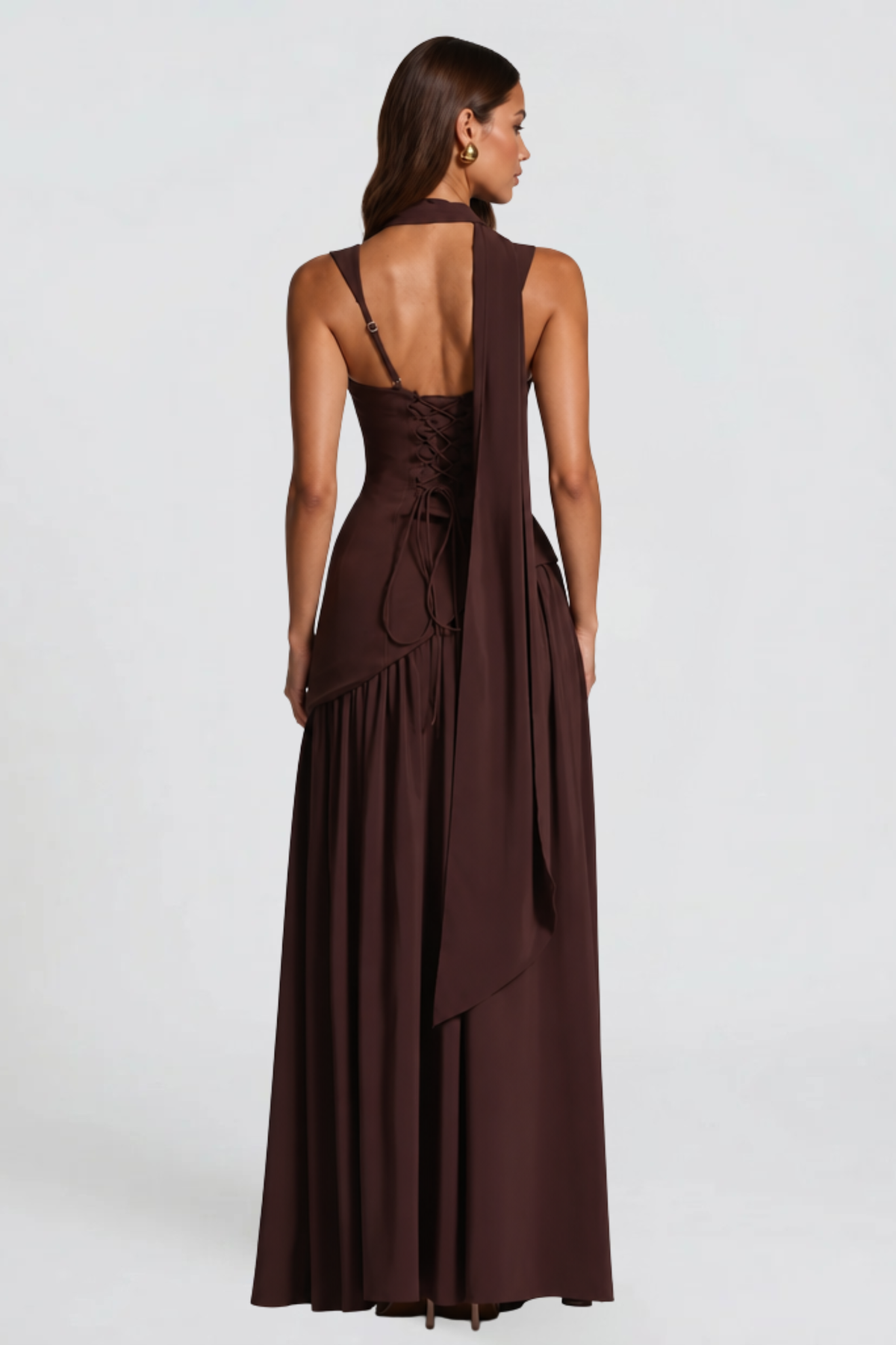 Satin Corset Maxi Dress