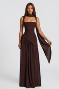 Satin Corset Maxi Dress