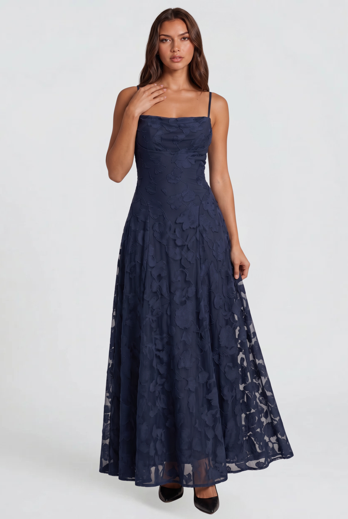 Wedding Guest Lace Maxi Dress