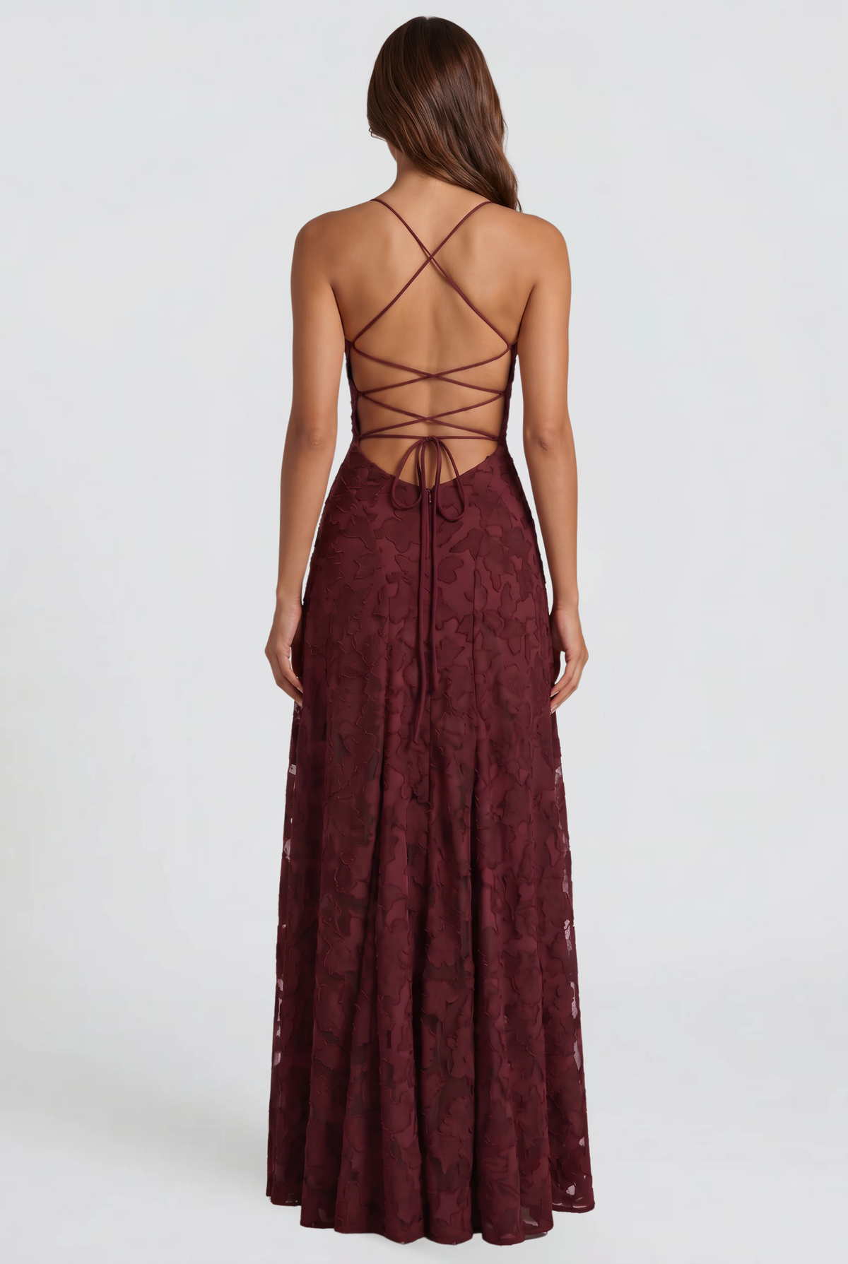 Wedding Guest Lace Maxi Dress