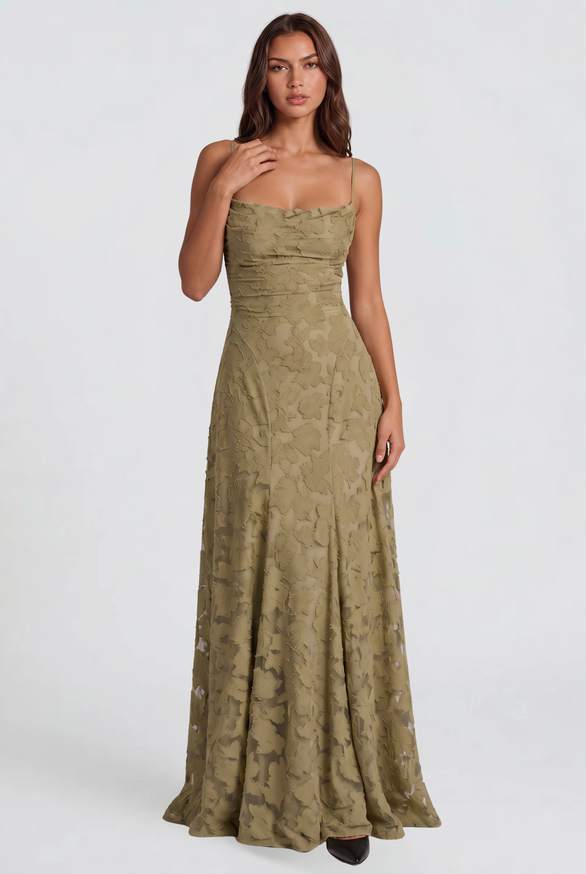 Wedding Guest Lace Maxi Dress