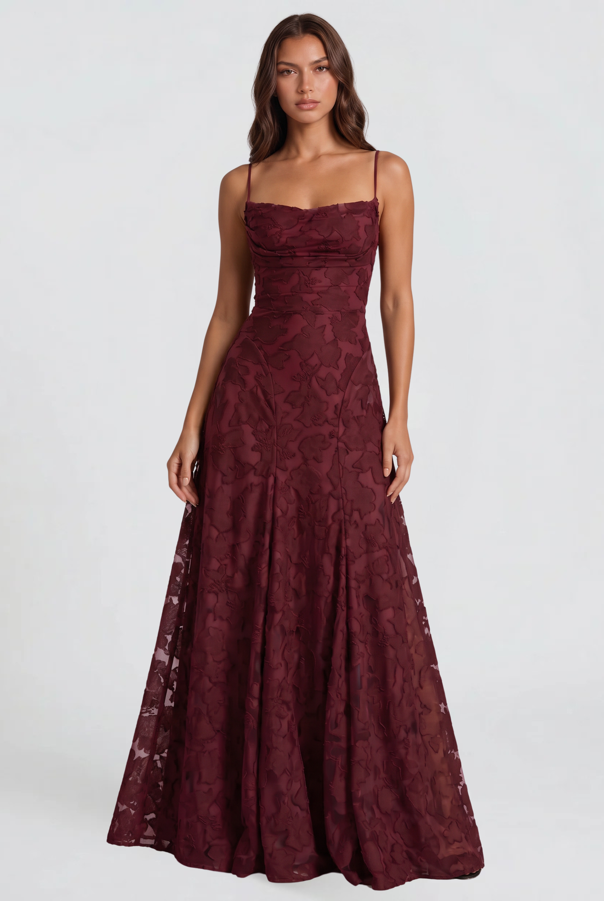Wedding Guest Lace Maxi Dress