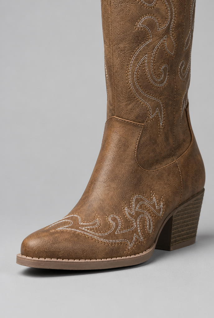 Wide Calf Western Cowboy Boots