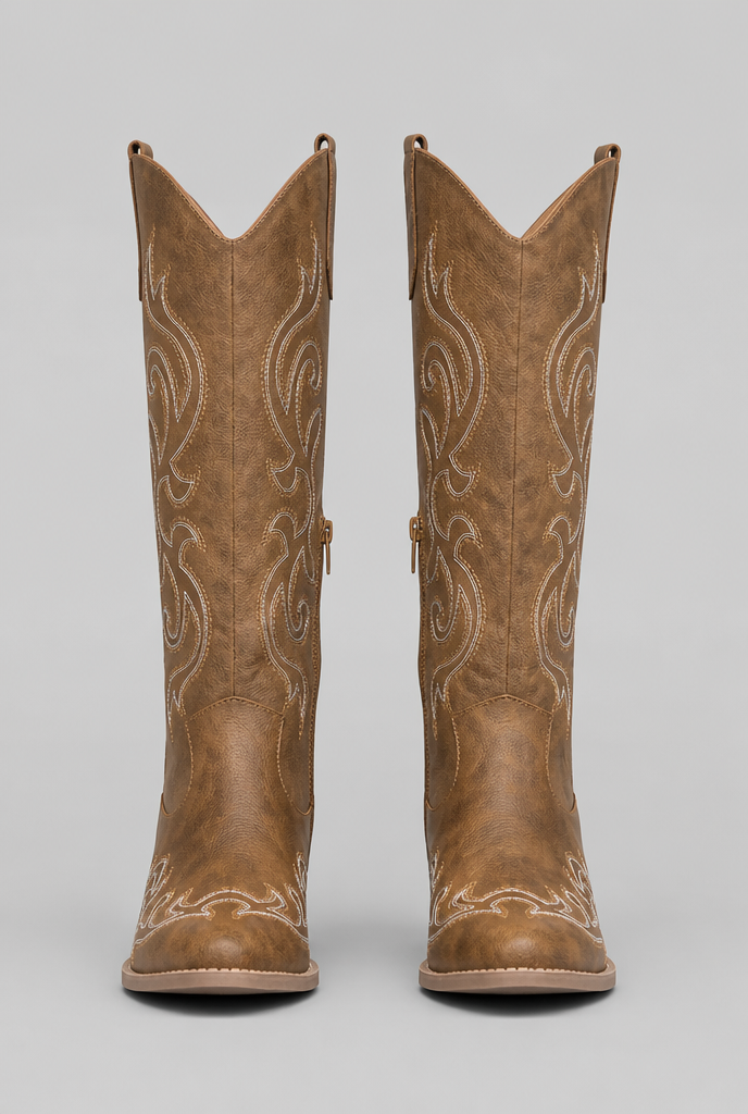 Wide Calf Western Cowboy Boots