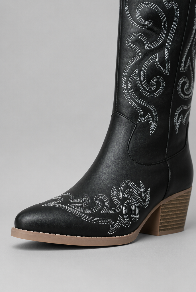 Wide Calf Western Cowboy Boots