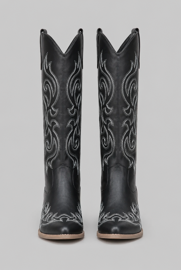 Wide Calf Western Cowboy Boots