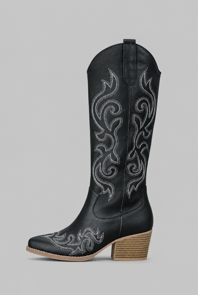 Wide Calf Western Cowboy Boots