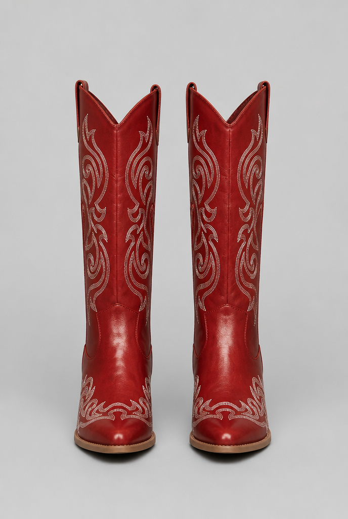 Wide Calf Western Cowboy Boots