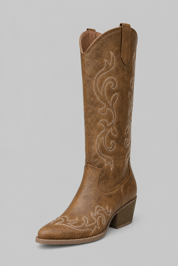 Wide Calf Western Cowboy Boots