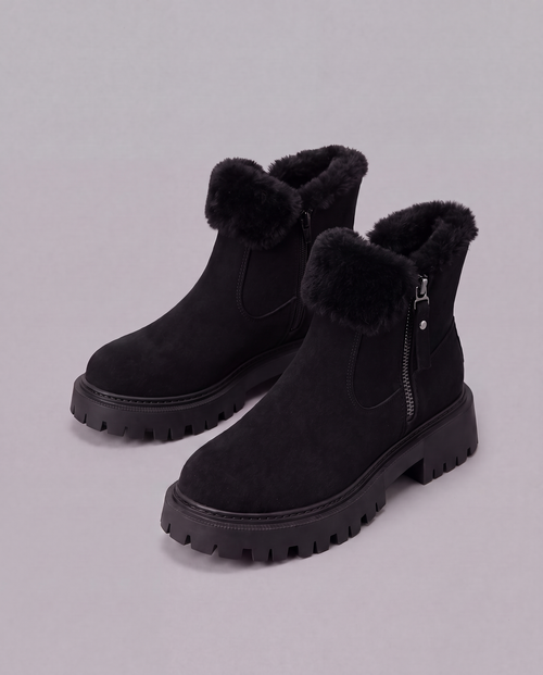 Women's Fur Lined Suede Ankle Boots 2
