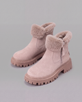 Women's Fur Lined Suede Ankle Boots
