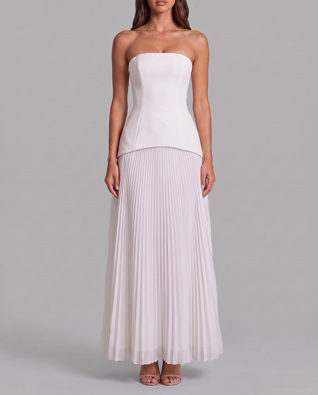 Wedding Guest Maxi Dress With Floral Hem 8