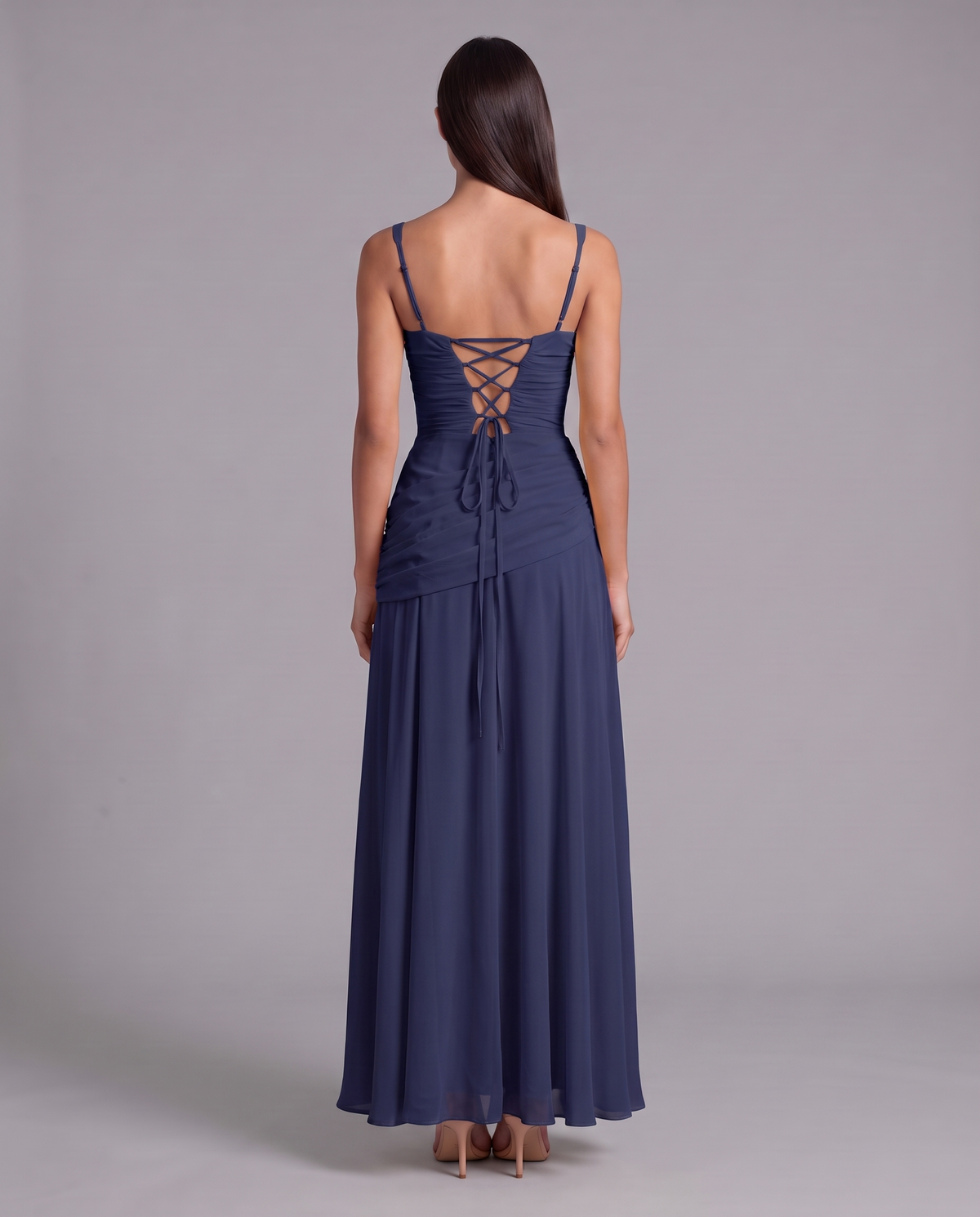 Ruched Square Neck Maxi Dress 7