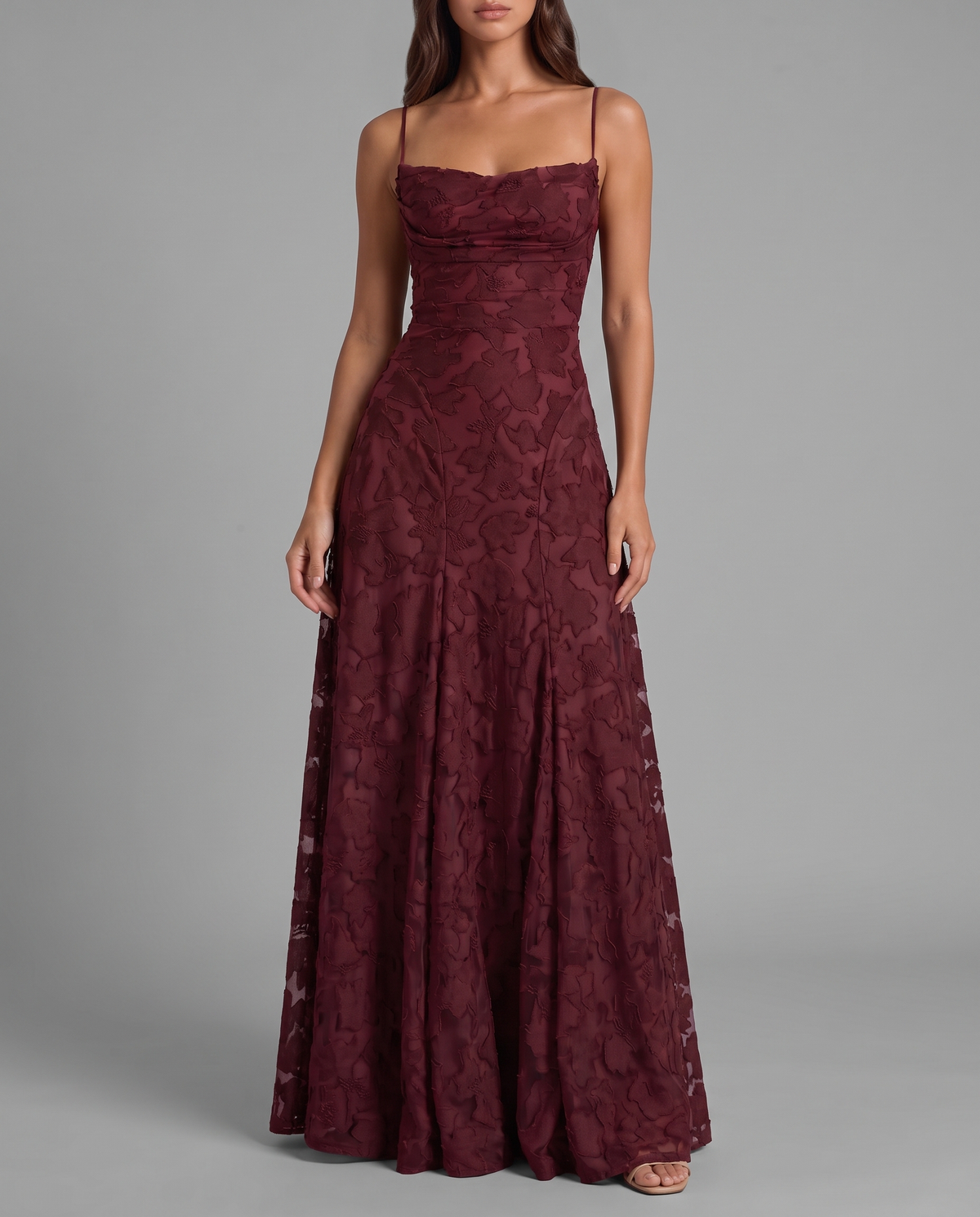 Wedding Guest Lace Maxi Dress