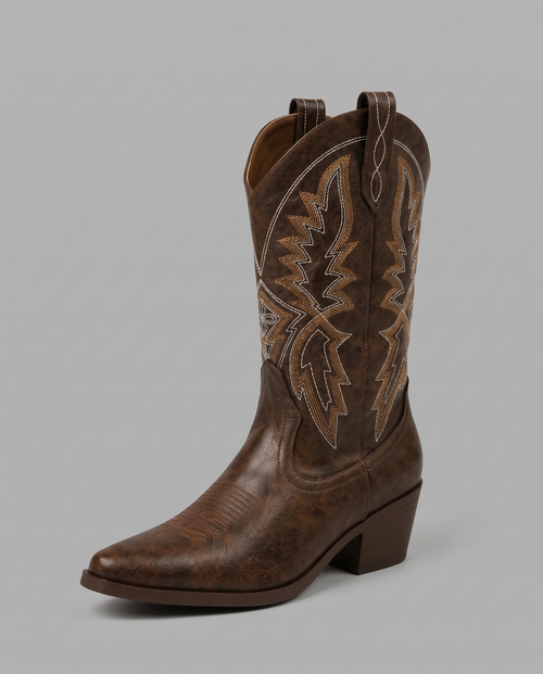 Embroidered Western Cowboy Boots