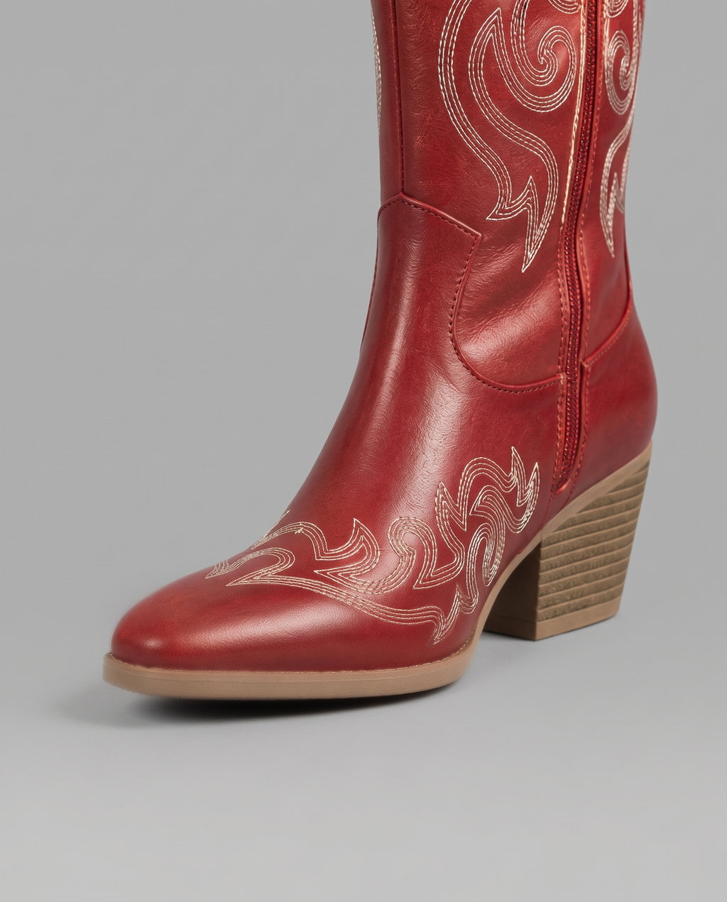 Wide Calf Western Cowboy Boots 8