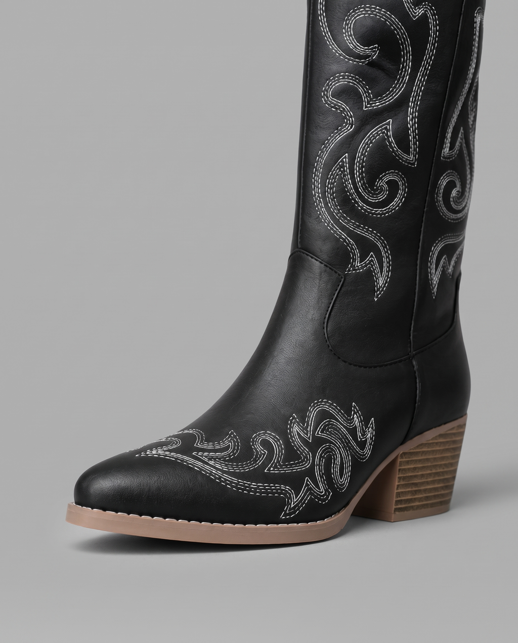 Wide Calf Western Cowboy Boots 5