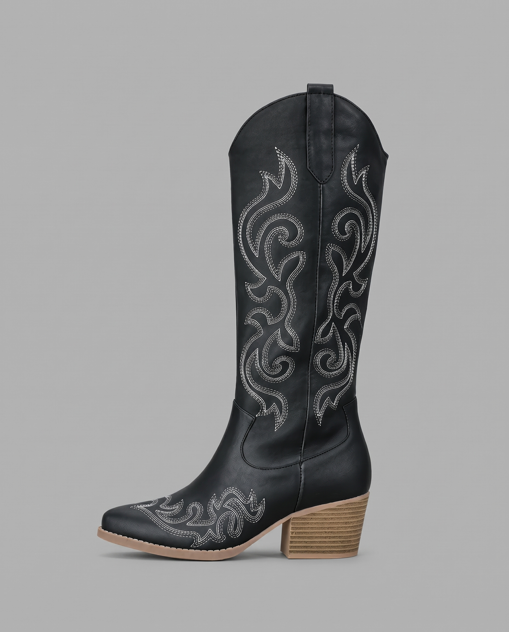 Wide Calf Western Cowboy Boots 7