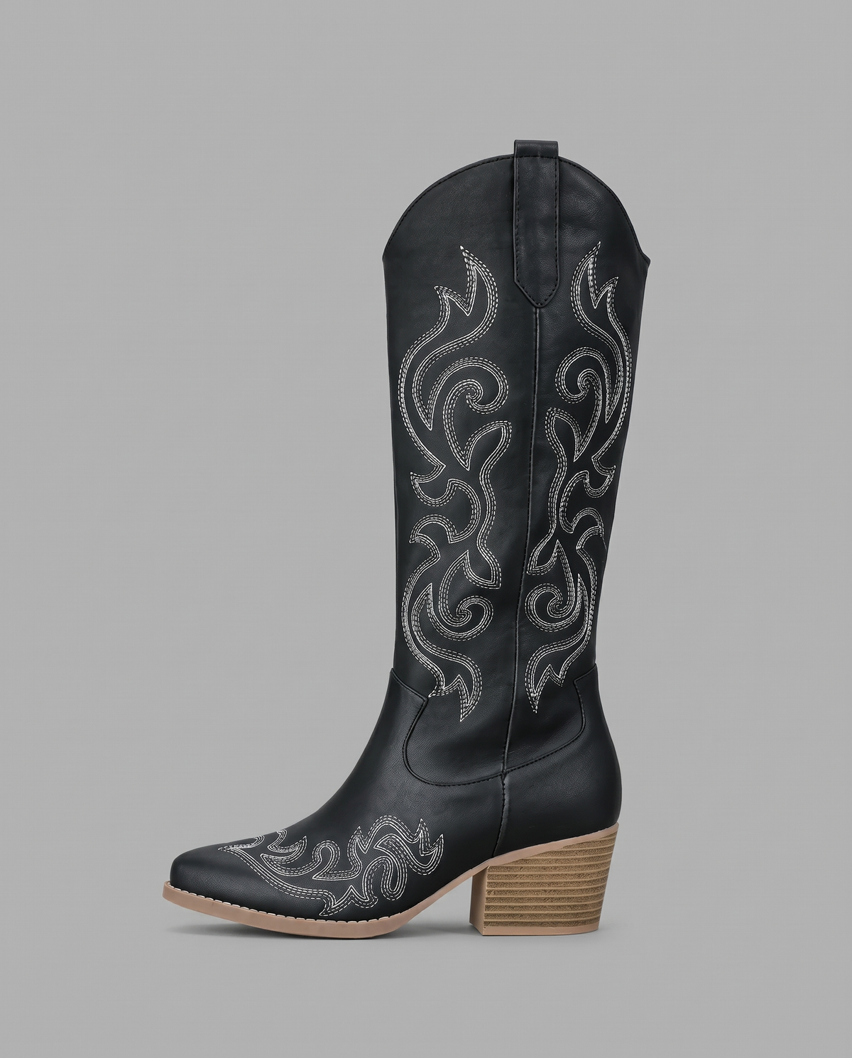 Wide Calf Western Cowboy Boots 7
