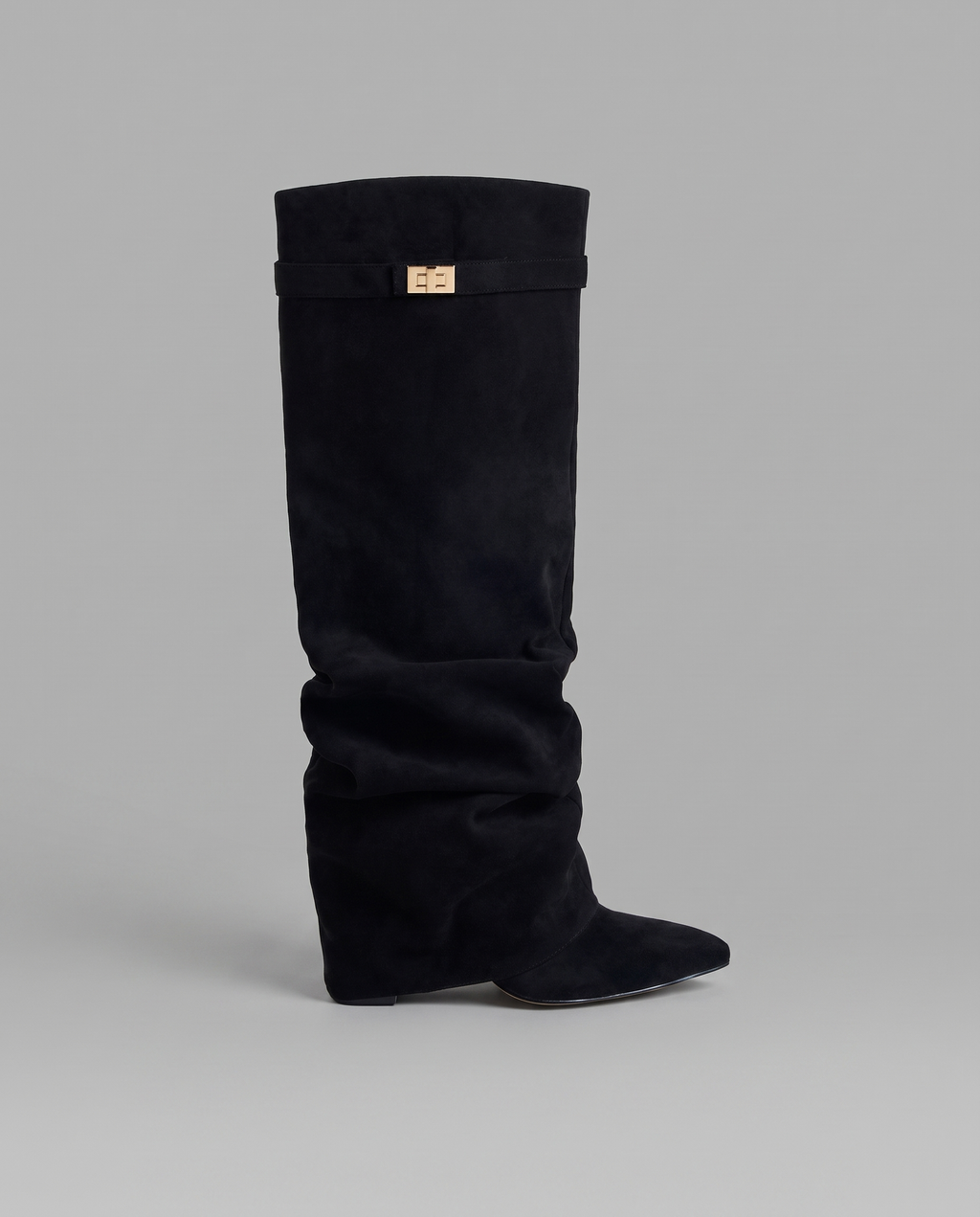 Slouchy Faux Suede Knee High Boots 12